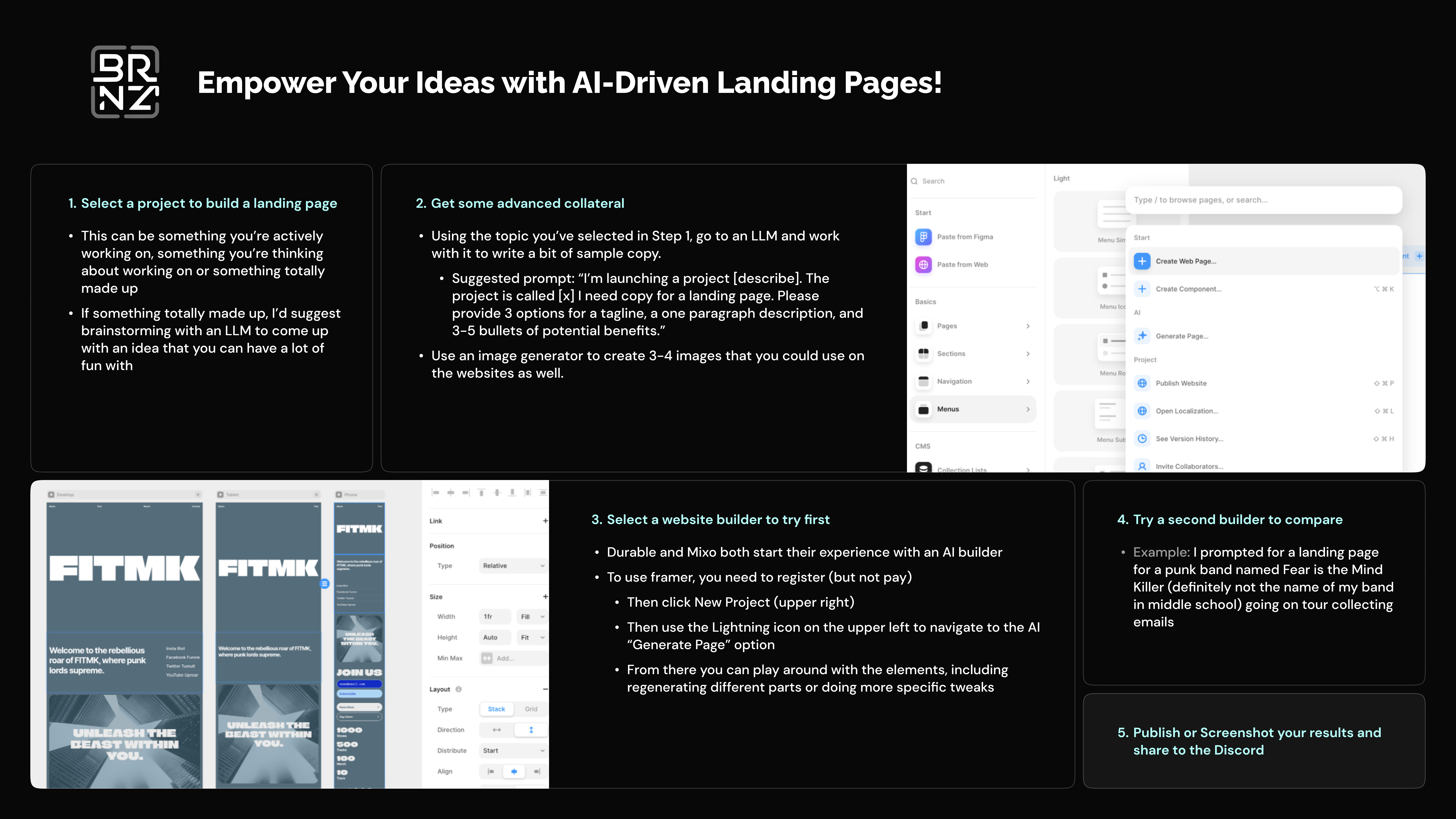 Empower Your Ideas with AI-Driven Landing Pages!