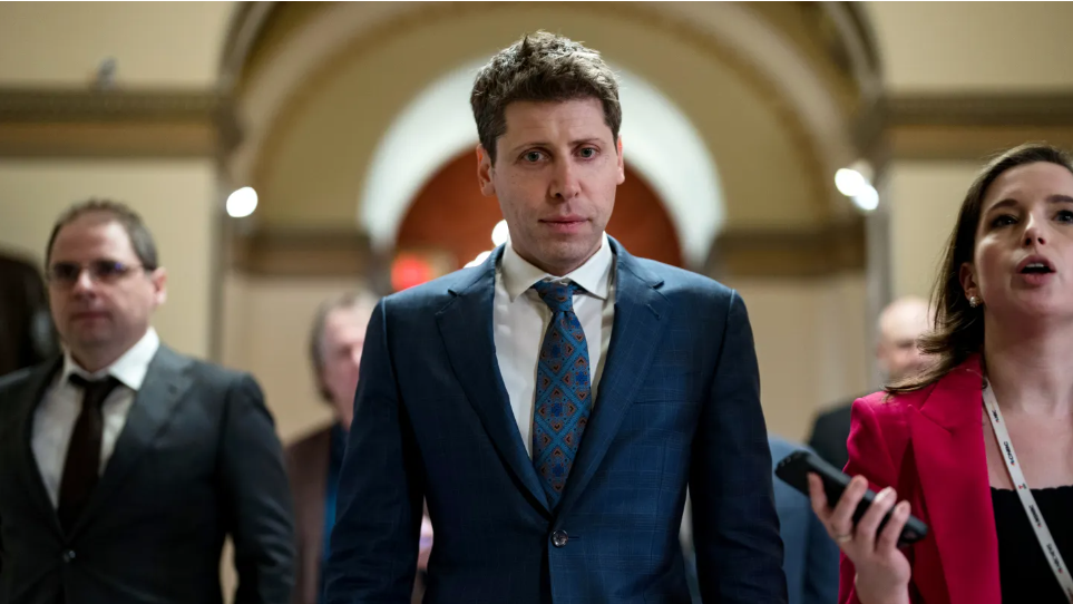 OpenAI CEO Sam Altman walks on the House side of the U.S. Capitol on January 11, 2024 in Washington, DC.